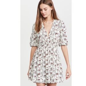 GANNI
Printed Crepe Mini Dress